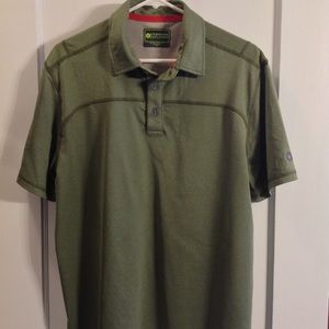 Green polo shirt